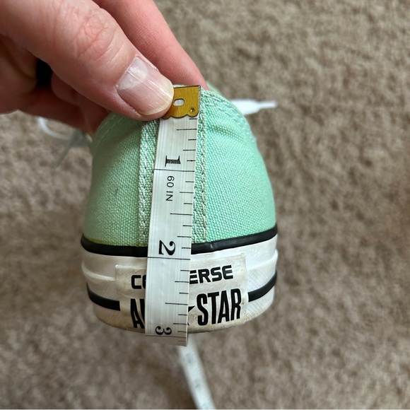 Converse Chuck Taylor All Star Herby Mint Green Canvas Low-Top Sneakers Size 8 - Picture 10 of 11